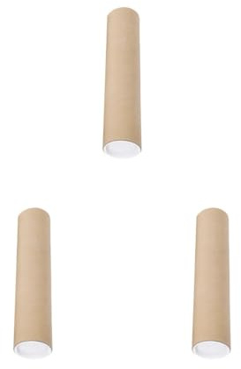 3 Set lange Versandrolle mit Kappen für Gemälde Dokumentenversand 50 cm