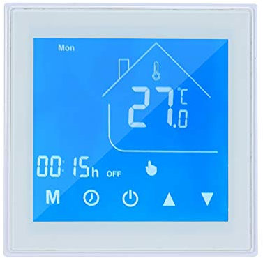 Lechnical Termostato Inteligente WiFi Controlador de Temperatura Pantalla LCD Semana programable para Caldera de Agua/Gas Control de la aplicación Ewelink Compatible con Home