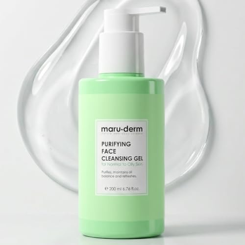 Maruderm Gesichtsreinigungsgel mit Salicylsäure – Speziell für Mischhaut & Fettige Haut | Porentiefe Reinigung & Anti-Unreinheiten Waschgel, 200 ML