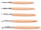 Dropfree Großes Häkelnadel-Set mit Aus Buchenholz, Häkelnadeln für Grobes Garn, Größe 7 Mm, 8 Mm, 9 Mm, 10 Mm, 12 Mm, Langlebig, Einfach zu Verwenden
