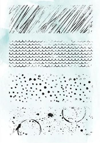 Stempel zum Basteln, 11 x 16 cm, Punkte, transparenter Stempel, Hintergrund, Sammelalbum, Kartenalbum, Papierbasteln