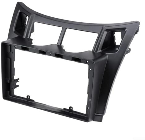 Emiif Autoradio-Panel, Radioblende, Armaturenbrett-Navigator-Panel, 2 DIN-Halterung für Toyota für Yaris 2008–2011 (schwarz)