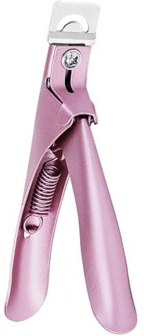 MelodySusie Coupe-Ongles Professionnel en Acier Inoxydable, Coupe Capsule Ajustable pour les Ongles Acryliques et Faux Ongle, Outil de Manucure pour Salon et Maison, Or Rose