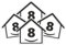 4 x Bin Numbers for Wheelie Bins, 1-99, 15cm ‘Happy House’ Design Dustbin Stickers, Easy Application Stick On Number Stickers - Weatherproof Self Adhesive Vinyl, Black (8)
