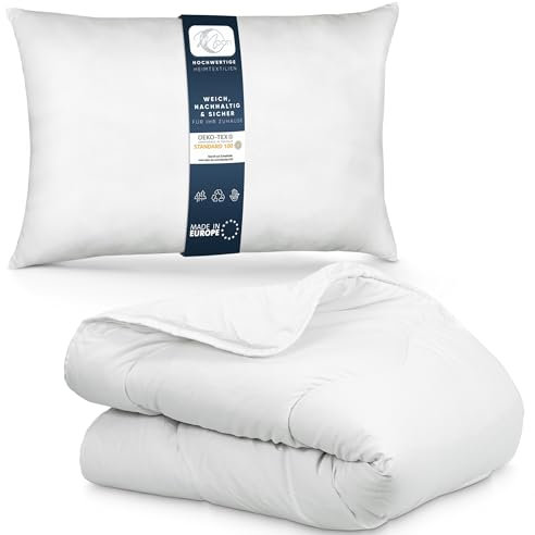 Moon Bettenset Ganzjahresdecke Steppbettdecke 135 x 200 cm Set inkl. Kopfkissen 40 x 80 cm 100% Polyester