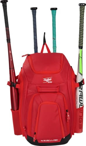 Rawlings Legion Rucksack für 2 Spieler, Scarlet