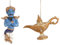 itsisa Baumschmuck Orientalisches Märchen Geist mit Wunderlampe (2er Set) - Weihnachtsdeko, Christbaumkugel, Weihnachten