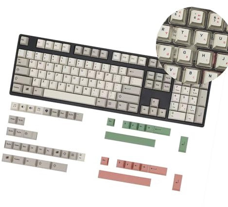 Klassische Tastatur mit 149 Tasten, Hintergrundbeleuchtung, Englisch/Koreanisch/Japanisch/Russisch für mechanische Tastaturen mit Verschleiß