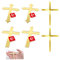 6 Stück Tortendeko Kommunion Mädchen,Tortenaufleger Konfirmation Taufe Kuchen Deko Gold Kreuz Torte Topper Junge,Cake Decoration Erstkommunion Acryl Kuchendeko Tortenstecker für Communion Hochzeit