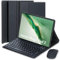 HEKUEUN Funda con Teclado para Honor Magic Pad 2 12,3 Pulgadas Tableta, Español Ñ Teclado Bluetooth Inalámbrico Magnético Desmontable, Funda Tipo Folio Ultrafina Y Ligera con Ratón
