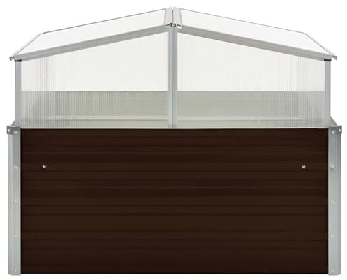 Eleganz Gewächshaus aus verzinktem Stahl 100 x 100 x 85 cm - Robustes Gartenhaus für Gemüse, Kräuter & Pflanzen - Ideal für Gartenpflege & Anzucht