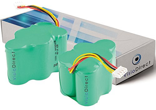 Lot de 2 Batteries pour Hoover RVC0011 aspirateur Robot 3500mAh 6V - Visiodirect -