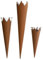 Krönchenstecker Rostoptik, im 3er Set