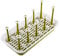 Shinesline Dish Bottle Drying Rack Stand, 10 Pieces Rectangular Plastic Cup Mug Organizer Drainer, Kitchen Accessories Utensils Dryer Tray Holder/Green
