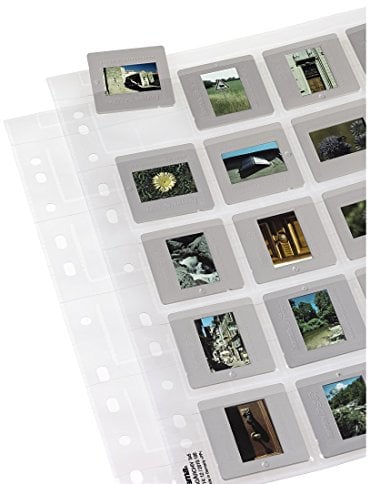 Hama 2014 Slide Storage Sleeves, each holding 20 Mounted Slides 5 x 5 cm (Pack of 12)