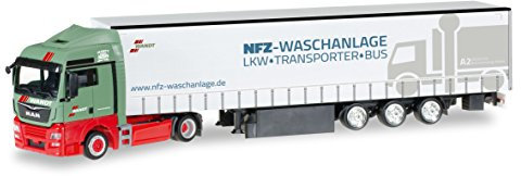 herpa 306904 - Man TGX XLX Euro 6c Gardinenplanen-Sattelzug Wandt Waschpark