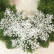 Bluelans® 30 Stück Weiß Schneeflocken Stern Schnee Weihnachtssterne Dekostern Fensterdeko Weihnachtsschmuck zum Hängen formbar Tischdeko/Weihnachtsdeko