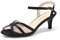 DREAM PAIRS Heels Sandals for Women Ankle Strap Low Kitten Wedding Shoe for Bride Party Dress,Size 6,Classic Black,NINA-150
