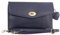 Gigi - Petit Sac Bandoulière Femme Cuir - Sac à Main à Rabat - Pochette de Soirée Fête - Bandoulière Réglable et Détachable - 8757G - Bleu Marine