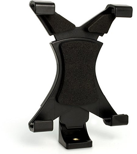 iGadgitz U5662 Tablet Holder Mount Bracket for Tripods with ¼ inch screw thread Compatible with Apple iPad (Various Models) - Black