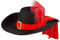 Boland-1386 Cappello Musketier Sébastien per Adulti, Nero, Taglia unica, 1386