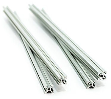 MakerBeam Aluminiumbalken 300 x 10 x 10 mm klar eloxiert (4 Stück)