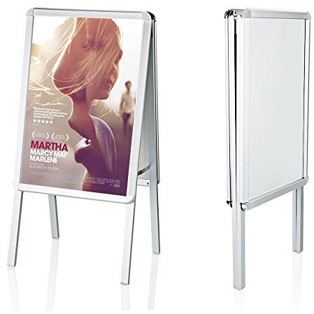 OGORI A2 A-Board Sign Display Pavement Board Double Aluminum Sided Poster Holder for Outdoor Advertising Shop