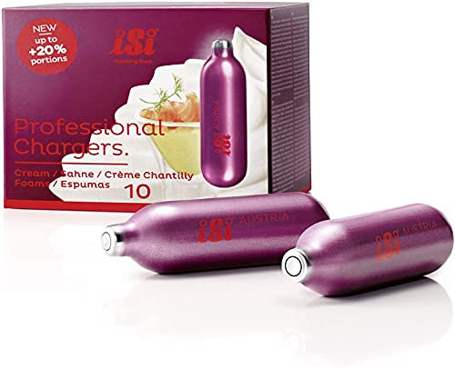 ISI 0017 jetable Crème Capsules Acide, Lot de 10