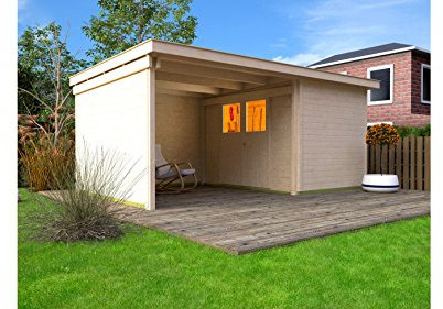 weka Lounge-Haus 225 A Gr. 2, natur, 21 mm, Schiebetür, Lounge 300 cm, ohne RW