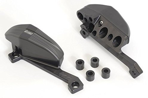 GSG-Moto Sturzpads schwarz eloxiert Aprilia Tuono 1000 V4 / APRC / V4 1100 Factory - nur 2011 bis 2014