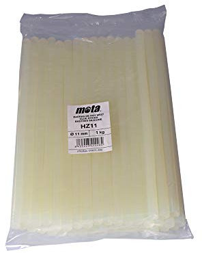MOTA HERRAMIENTAS 39946 Barra Pegamento, Pack 1 Kg, Blanco, 11 Mm