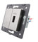 Livolo - Interruptor de luz táctil de cristal, interruptor inalámbrico, enchufe, etc. en gris (módulos: enchufe USB VL-C7-1USB-15)