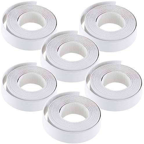 AGT Fugendichtung: 6er-Set Fugen-Dichtungsbänder für Badezimmer, Küche, Fenster und Türen (Dichtband Küche, Dichtband Dusche selbstklebend, Selbstklebende)