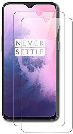 AICEK [2 Stück Kompatibel mit OnePlus 7 Schutzfolie, Tempered Glass Displayschutzfolie Schutzglas Gehärtetem Glas Screen Protector