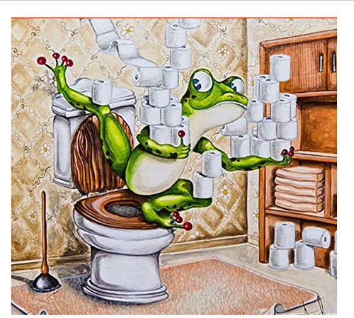 Puzzle 1000 Teile Frosch Auf Der Toilette Lernspielzeug Für Erwachsene Zur Freizeitunterhaltung Für Kinder