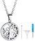 GOLDCHIC JEWELRY Collar Arbol de Vida Mujer Platino Colgante Guardapelo Cenizas de Acero Inoxidable