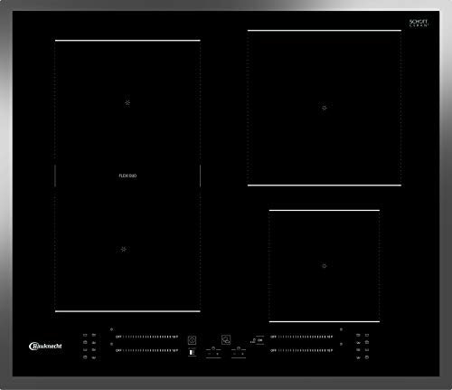 Bauknecht Induktions-Kochfeld BS 7160C FT / Flexi Duo / Booster/ Direct Access-Touch Control / Restwärmeanzeige/ flacher Edelstahl-Rahmen 50.7 x 67 x 54 cm