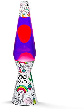 I-TOTAL® - Lampada Lava, Effetto Bolle, Lava Lamp Colorata (Unicorn)