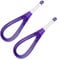 2 pcs Flat Whisk Plastic Egg Beater Whisk 2-In-1Collapsible Rotating Balloon and Silicone Coated Flat Whisk Baking Kitchen Gadgets