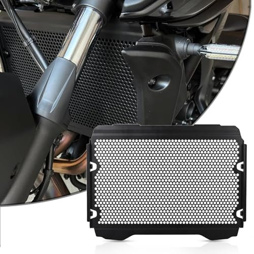 YIEBA Accessori moto Alluminio Radiatore Grille Griglia Protezione Copertura Protettiva Compatibile con MT-07 MT07 MT 07 2021-2023/ FZ-07 FZ07 FZ 07 2021-2023 Nero