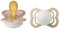 BIBS Supreme Schnuller 2er-Pack, BPA-frei, Symmetrischer Nippel. Naturkautschuk/Latex, Größe 1 (0-6 Monate), Blush/Vanilla Night