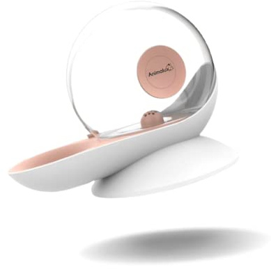 ANIMALUX Fontaine a Eau Chat AquaFons, Fontaine sans Pompe Électrique sans Câble, Ultra-Silencieuse, Eau Fraîche et Filtrée, Distributeur Eau pour Chien avec Niveau Eau Visible