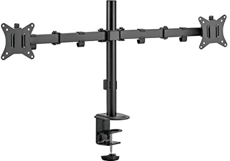 HALTERUNGSPROFI DUAL Tischhalterung Monitorhalterung 10-32 für 2X 9kg LED LCD Monitore VESA 75 100 Office-444