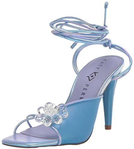 Katy Perry Damen The Vivvian Flower Sandale mit Absatz, Tranquil Blue, 37.5 EU