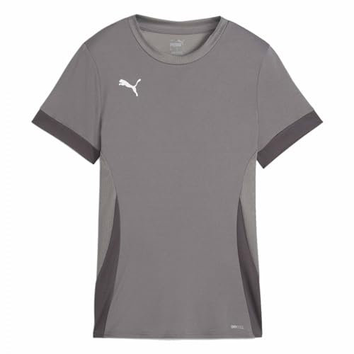 PUMA teamGOAL Matchday Jersey WMNS, Unisex-Erwachsene Fußballtrikot, Cast Iron-PUMA White-Shadow Gray,