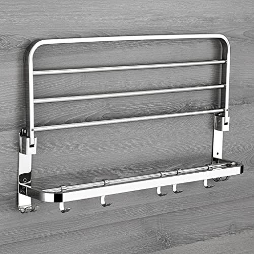 Bad Handtuch Regal Edelstahl Poliert Handtuch Rack Halter Lagerung Regal Haken Zubehör Decoration