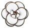 Gimiro Damen Brosche geklügelte Kamelie Strass Perlen Rosen Anstecknadeln Blazer Kleid Clipper für Hochzeit Modeaccessoires (C)