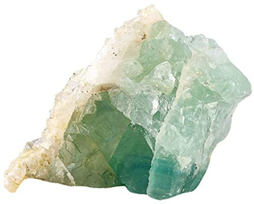 Kristall-Loch Natursteine ​​Unregelmäßige grüne Fluorit-Masse, rauer, roher, grüner Fluorit-Kristall-Cluster for Trommeln, Kabbeln, Polieren, Dekorieren, Verpacken, 400 g Kristall-Loch ( Size : 500g )