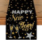 Artoid Mode Happy New Year Frohes Neues Jahr 2025 Tischläufer, Saisonnal Winter Küche Tisch Dekoration Drinnen Urlaub Party Dekor 40x140 cm