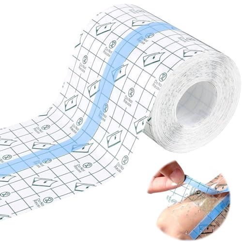 Tattoo Aftercare Waterproof Bandage, 15cm x 10m Transparent Stretch Adhesive Bandage, Clear Second Hud Protection for Tattoo Aftercare Recovery, Sårförband för filmtatueringar Skyddande (10cm)